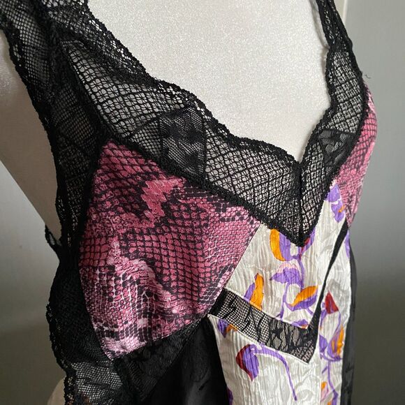 Zadig & Voltaire Chou Mix Patchwork Silk Blend Lace Cami ASO Tessa Porter $378 - Picture 2 of 15